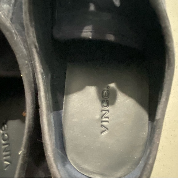 Vince blue suede sneakers with hemp trim - Picture 8 of 12